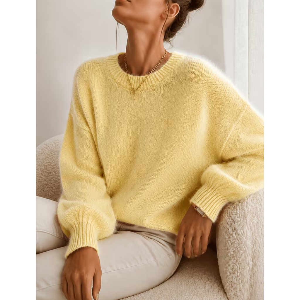 Soft Relaxed-Texture Sweater - Easy and Versatile