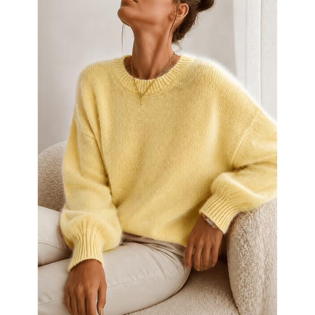 Soft Relaxed-Texture Sweater - Easy and Versatile