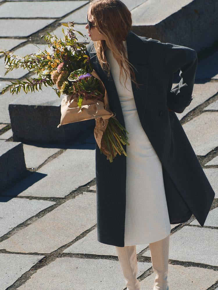 Women's Double Breasted Trench Coat - Windproof Elegant Outer Layer