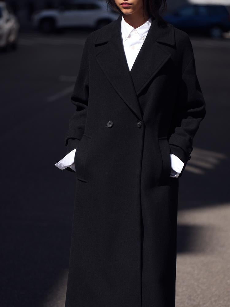 Women's Double Breasted Trench Coat - Windproof Elegant Outer Layer