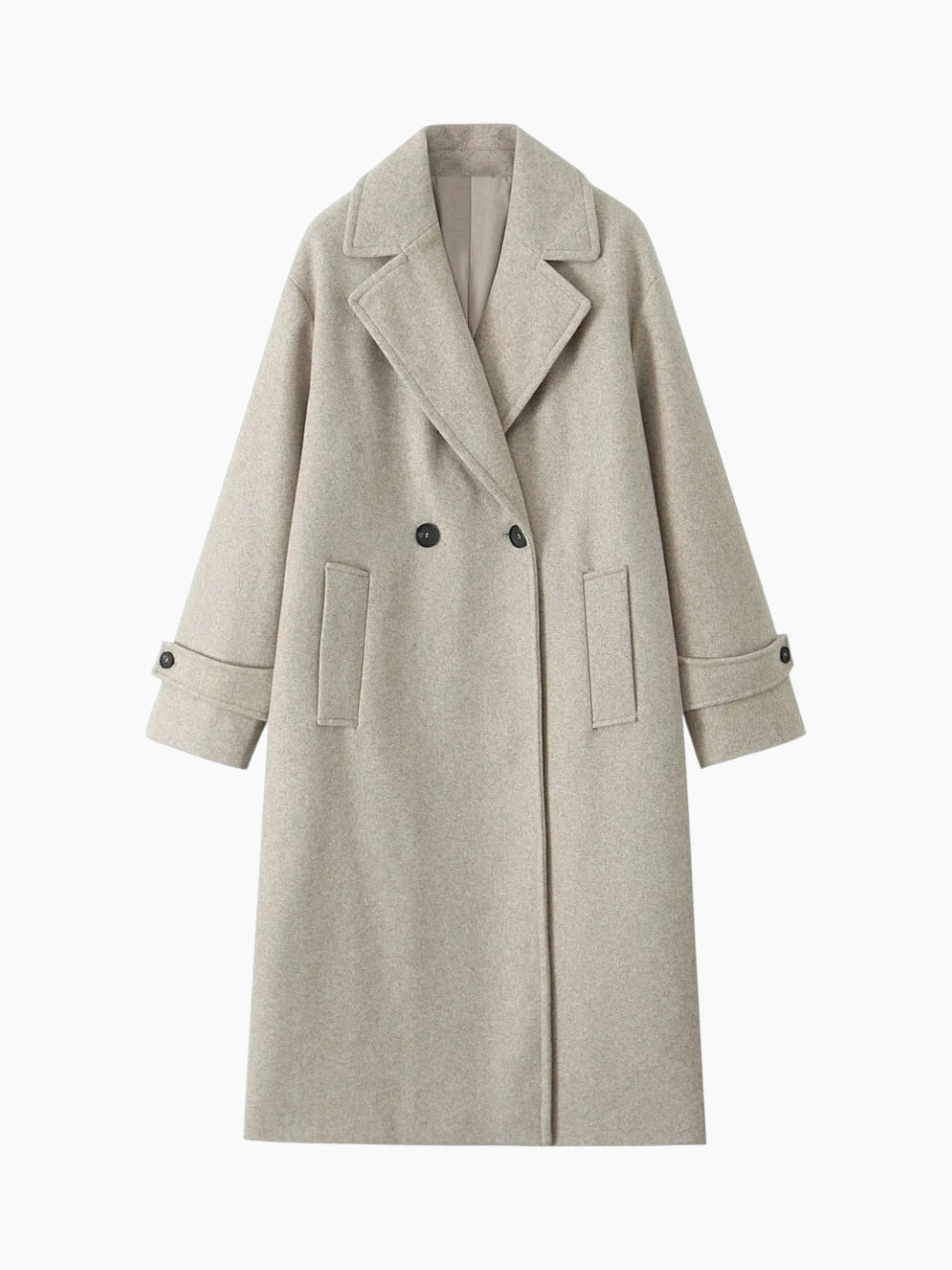 Women's Double Breasted Trench Coat - Windproof Elegant Outer Layer