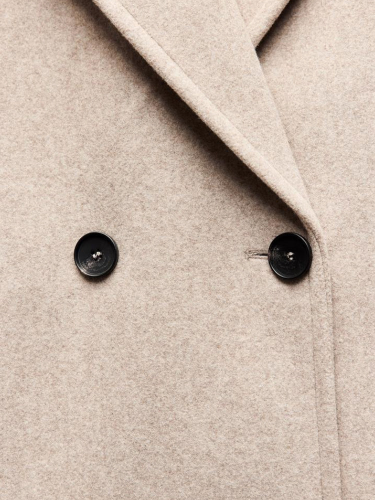 Women's Double Breasted Trench Coat - Windproof Elegant Outer Layer
