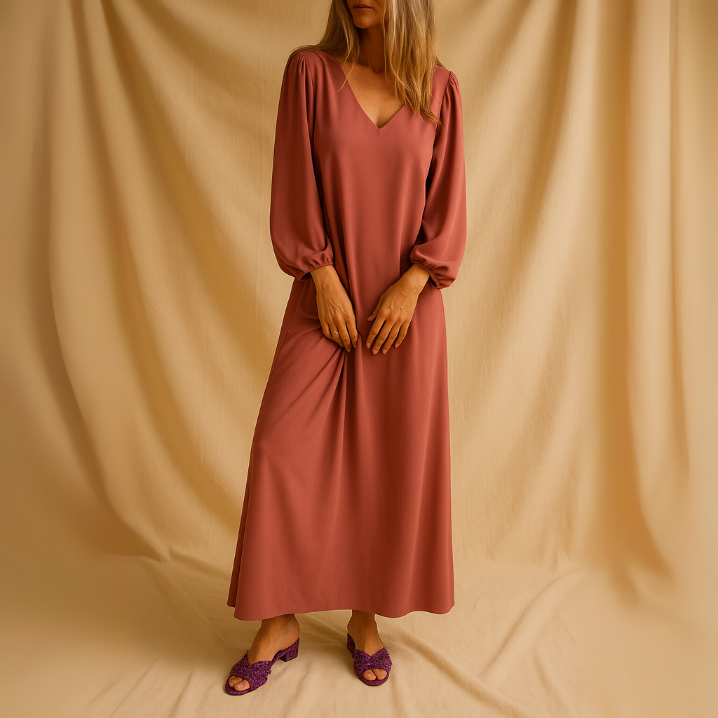 Women's Elegant Evening Maxi Dress – Flowy Formal Occasion Dress