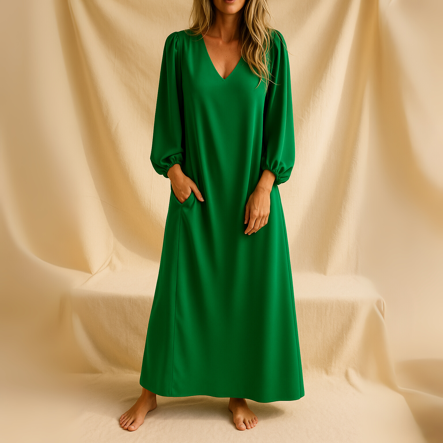 Women's Elegant Evening Maxi Dress – Flowy Formal Occasion Dress