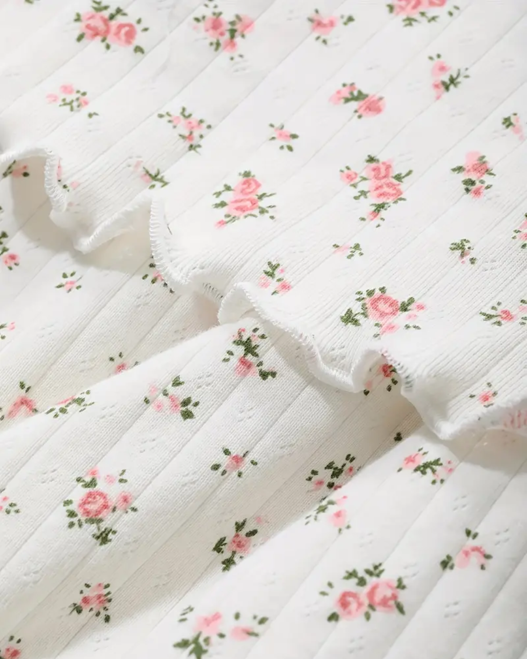 Mouwloze pyjama voor dames met bloemenprint - Top met relaxte pasvorm en lange broek