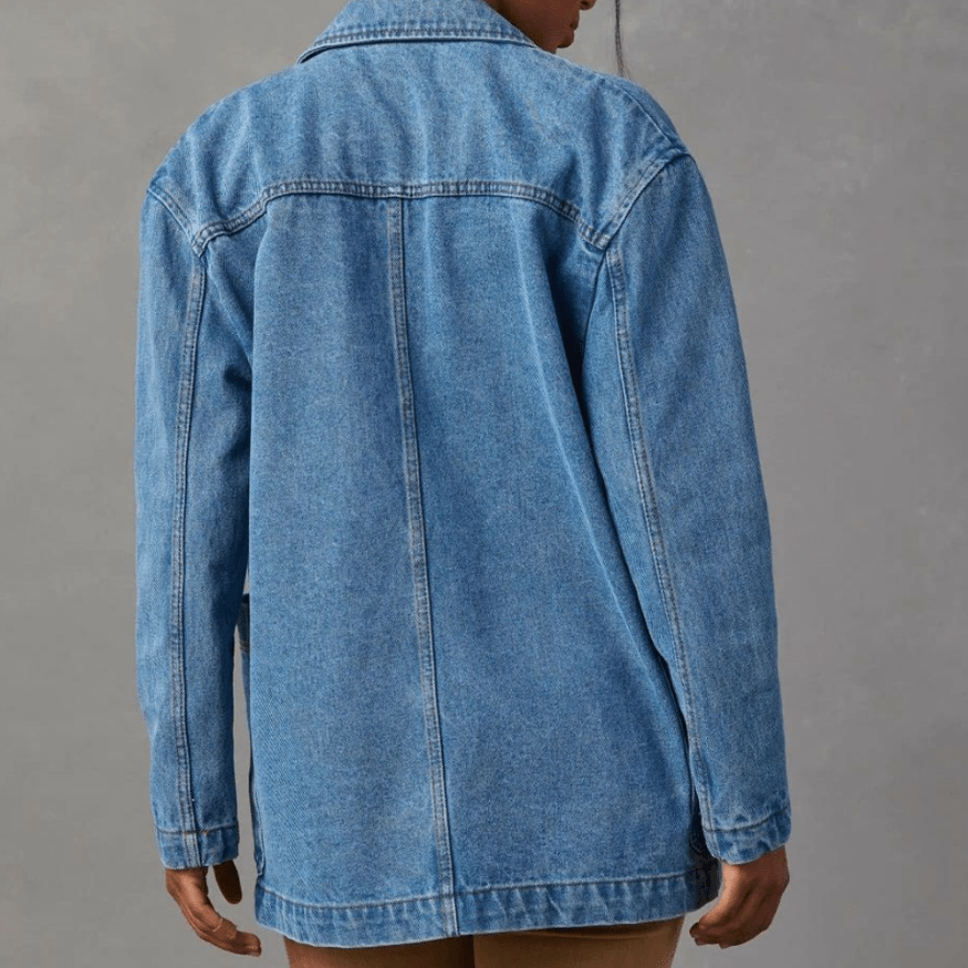 Feminine Denim Jacket - Casual and Modern