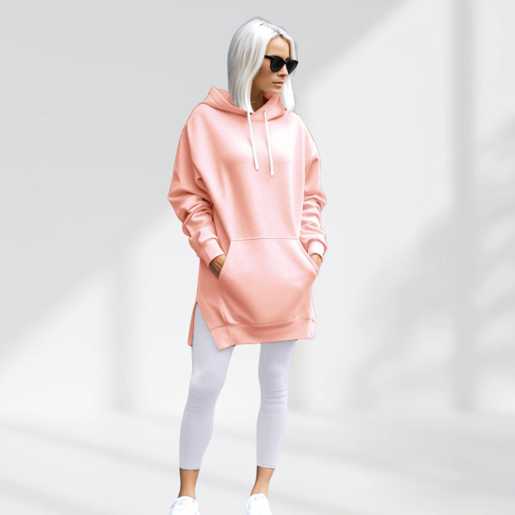 Women’s Oversized Sweatshirt Dress – Soft Lined Autumn Casual Cozy Style
