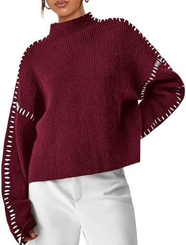 Cropped Ribbed Mock Neck Sweater - Modern and Soft