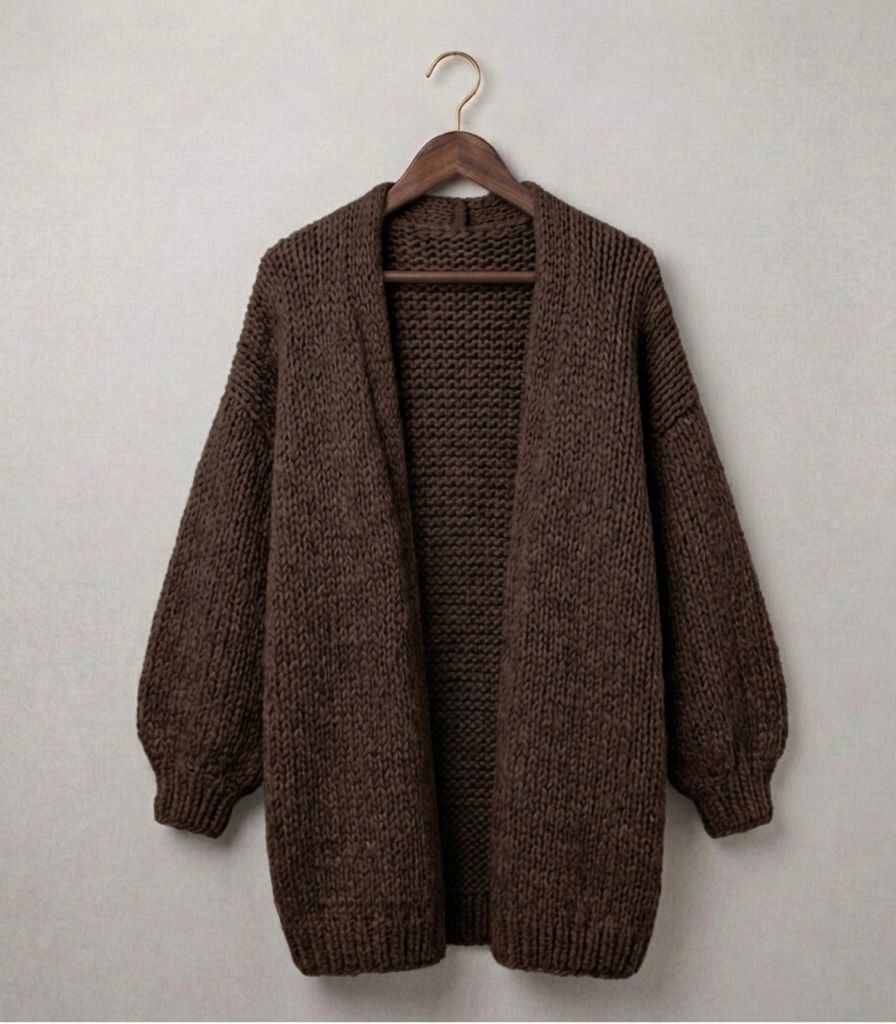 Oversized Knit Cardigan - Soft and Relaxed