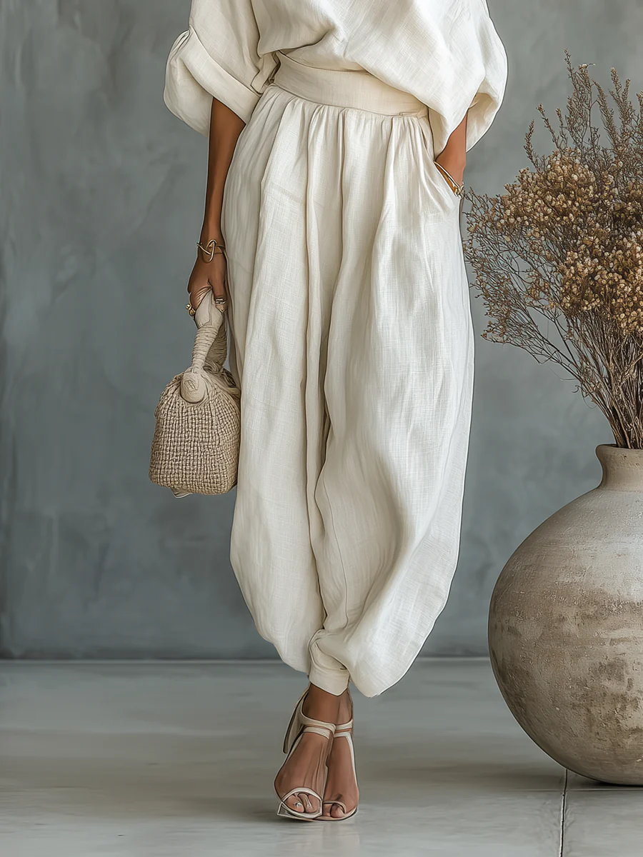 Women's Off Shoulder Matching Set – Elegant Two Piece Outfit