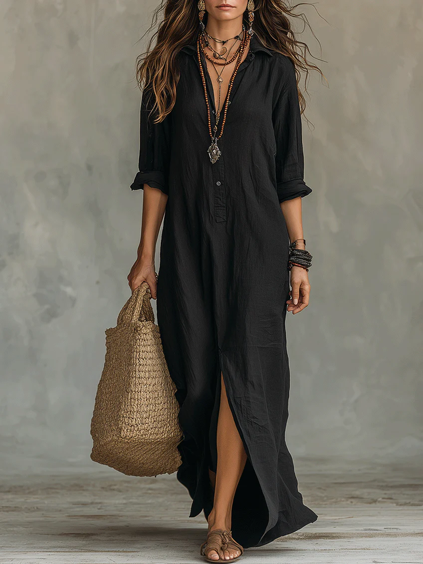 Women's Flattering Maxi Dress – Elegant Silhouette Occasion Dress