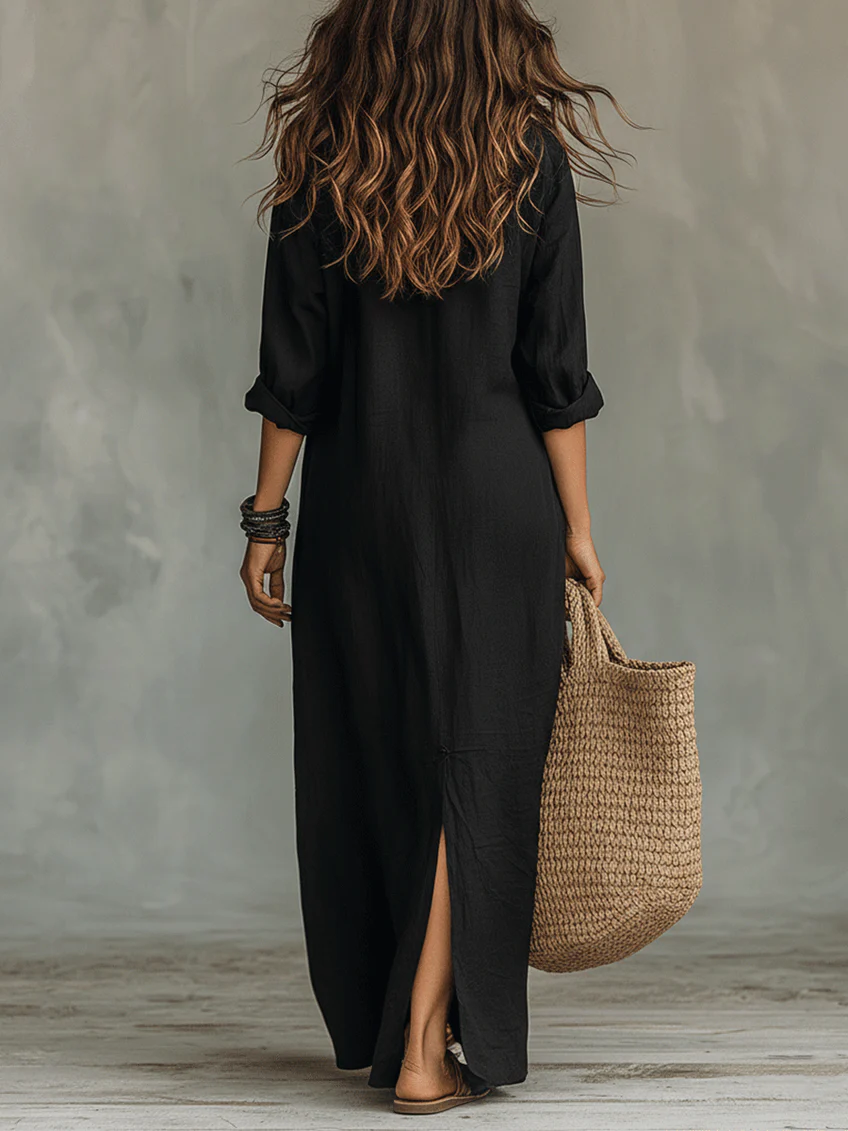Women's Flattering Maxi Dress – Elegant Silhouette Occasion Dress