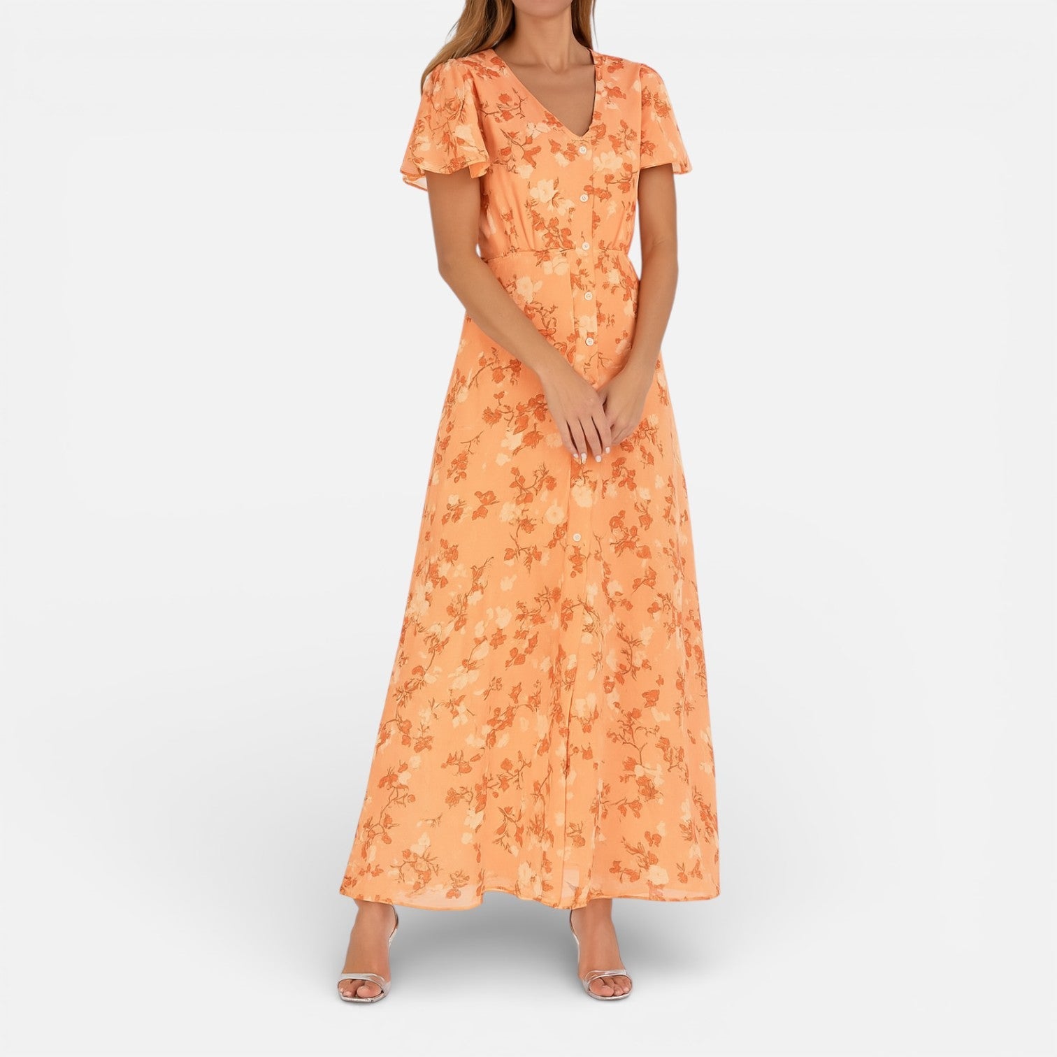 Women’s Timeless Floral Maxi Dress – Elegant Lightweight Summer Dress