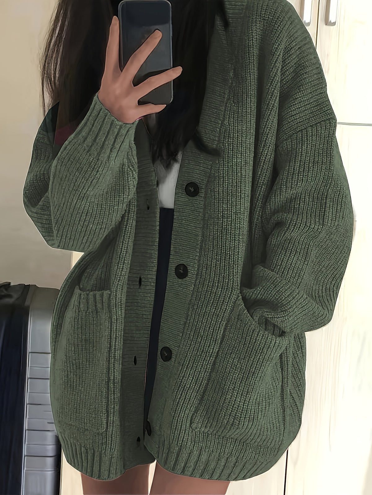 Relaxed Button Cardigan - Soft and Easy