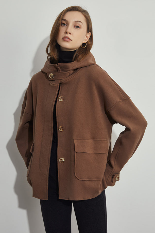 Button Waterproof Shirt Jacket - Practical and Casual