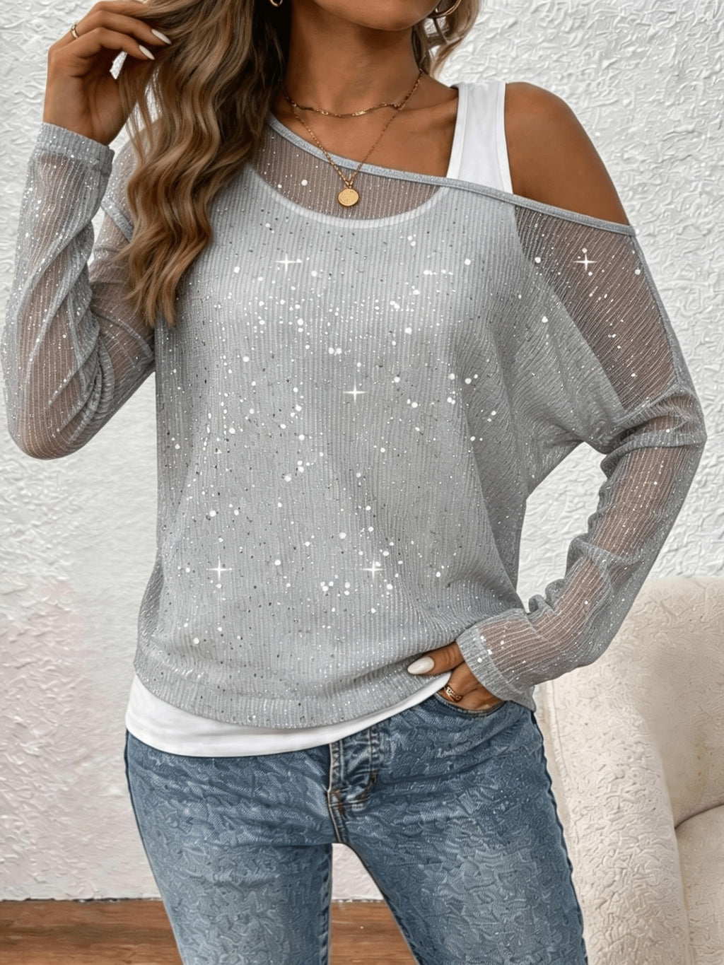 Women’s Long-Sleeve Shirt - Elegant and Fluid
