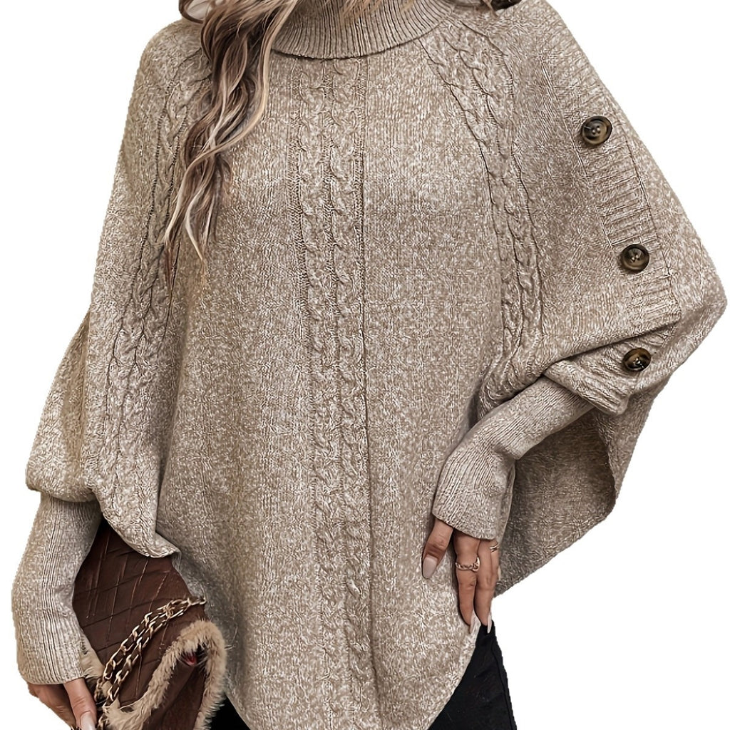 Solid Loose Long-Sleeve Sweater - Soft and Casual