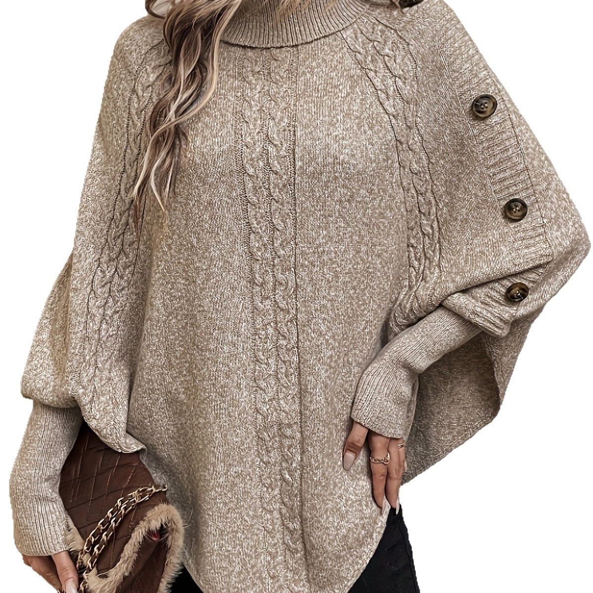 Solid Loose Long-Sleeve Sweater - Soft and Casual
