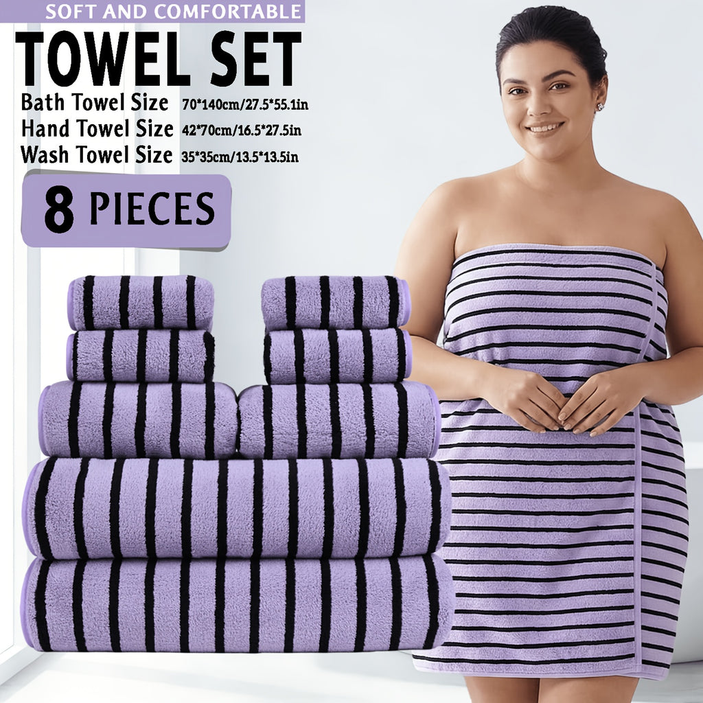 Ultra-Soft Coral Towel Set - Quick-Drying Absorbent Home Towels