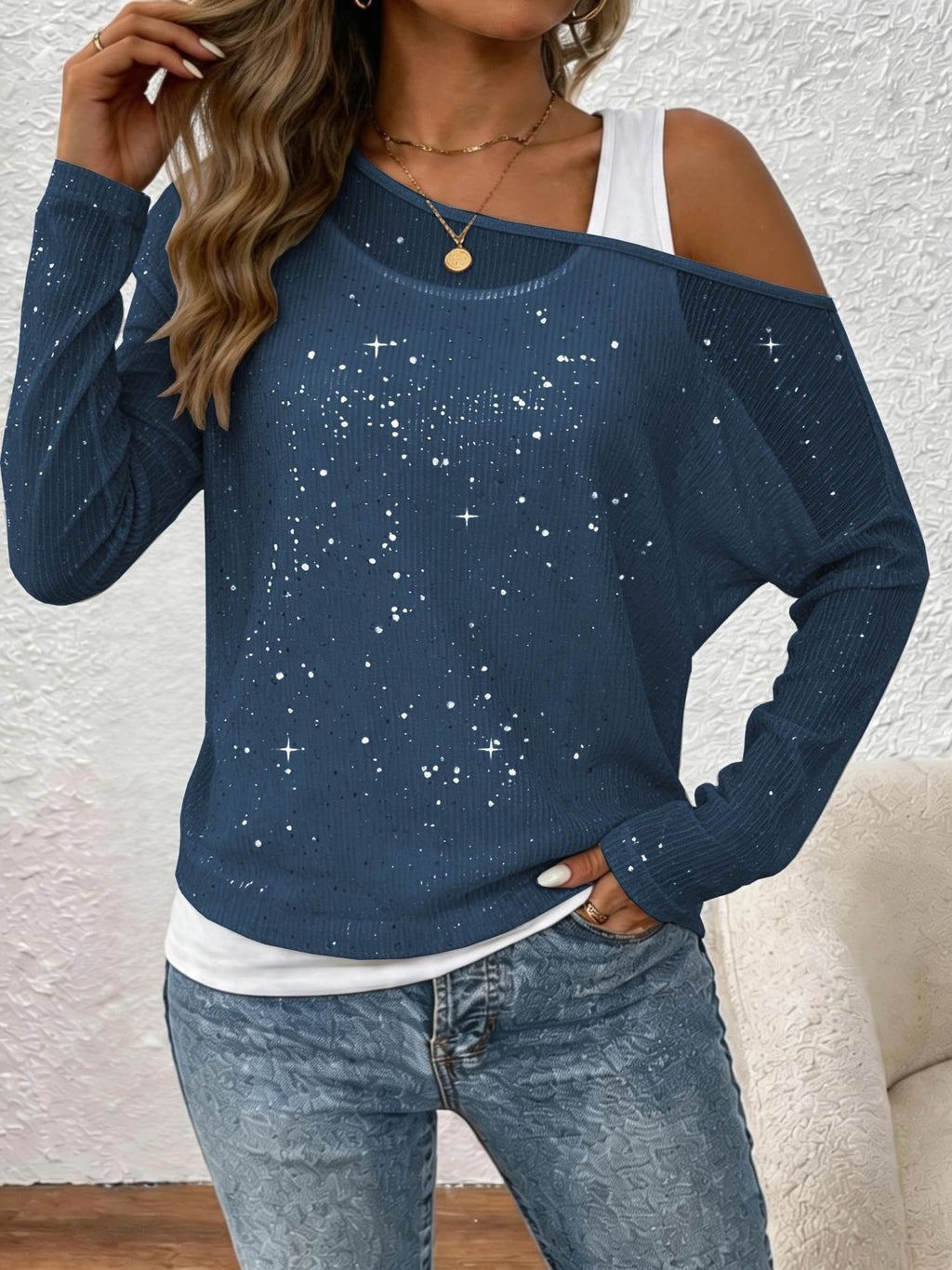 Women’s Long-Sleeve Shirt - Elegant and Fluid