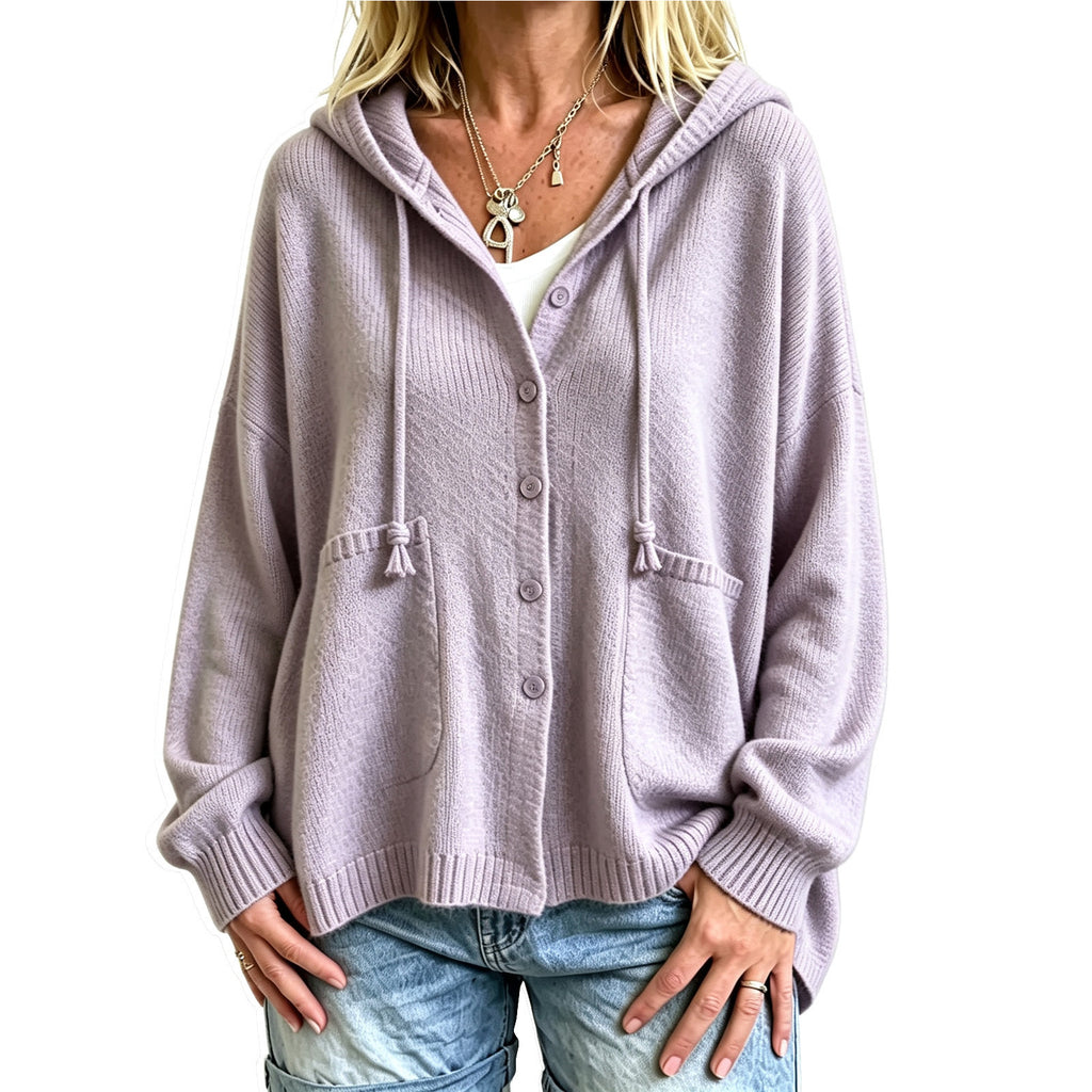 Cropped Hooded Top With Drawstring - Sporty and Casual