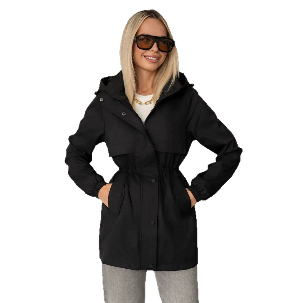 Women's Hooded Casual Jacket - Lightweight Sporty Everyday Layer