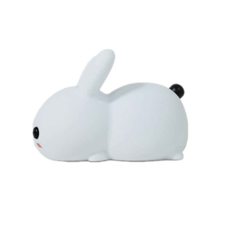Silicone Rabbit LED Night Light – Cartoon Dimmable Lamp USB Rechargeable for Kids