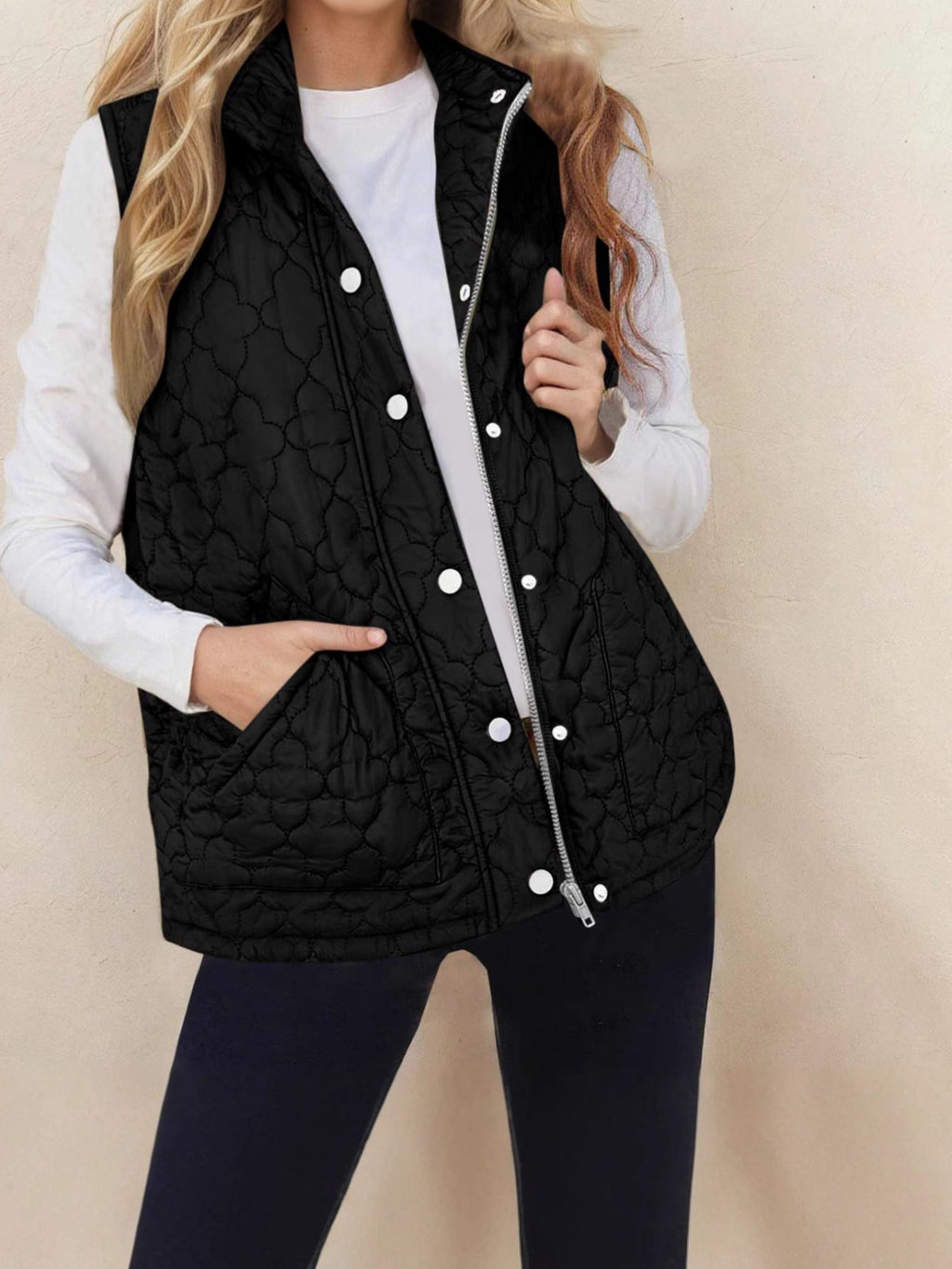 Women’s Quilted Sleeveless Vest – Warm Practical Outerwear