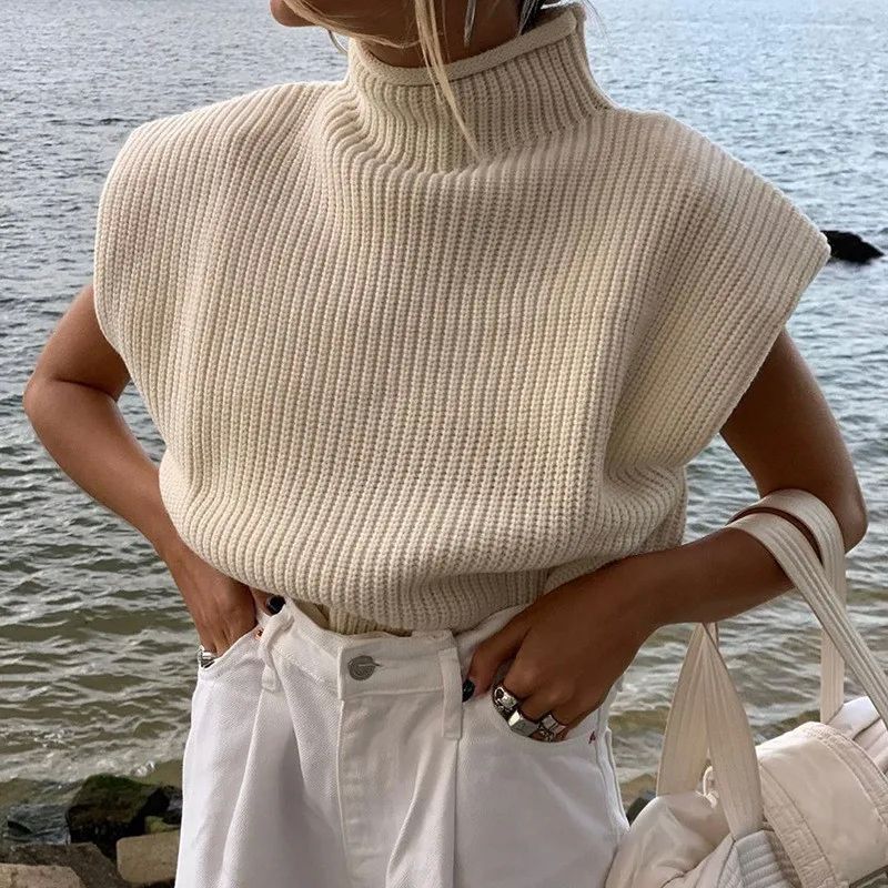 Women’s High Neck Short Sleeve Top – Lightweight Casual T-Shirt