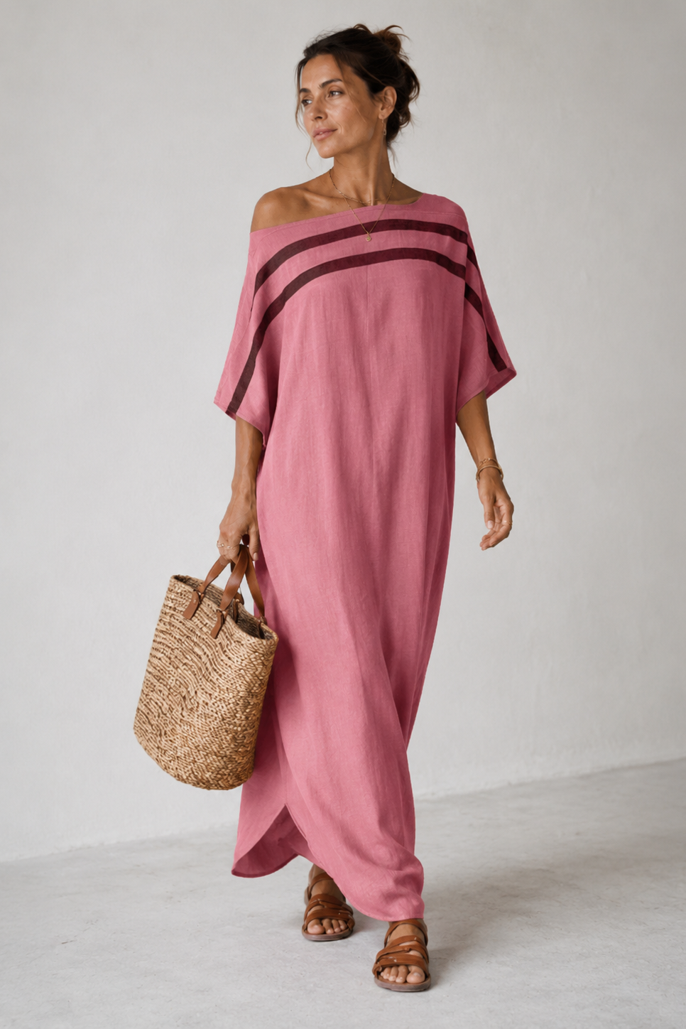 Women's Fluid Maxi Dress – Lightweight Elegant Everyday Style
