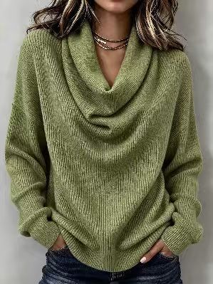 Women’s Loose Long-Sleeve T-Shirt - Soft and Easy
