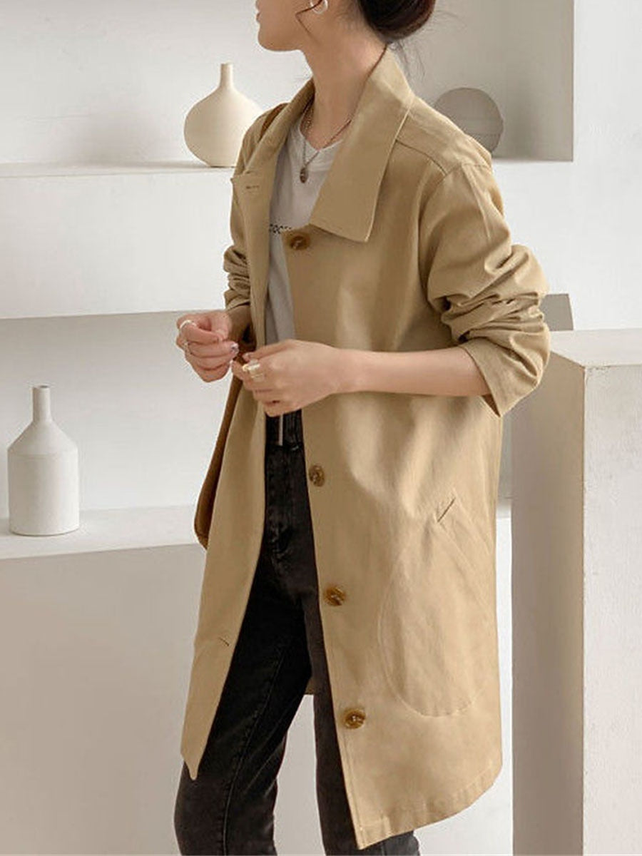 Button Rain Jacket - Breathable and Practical