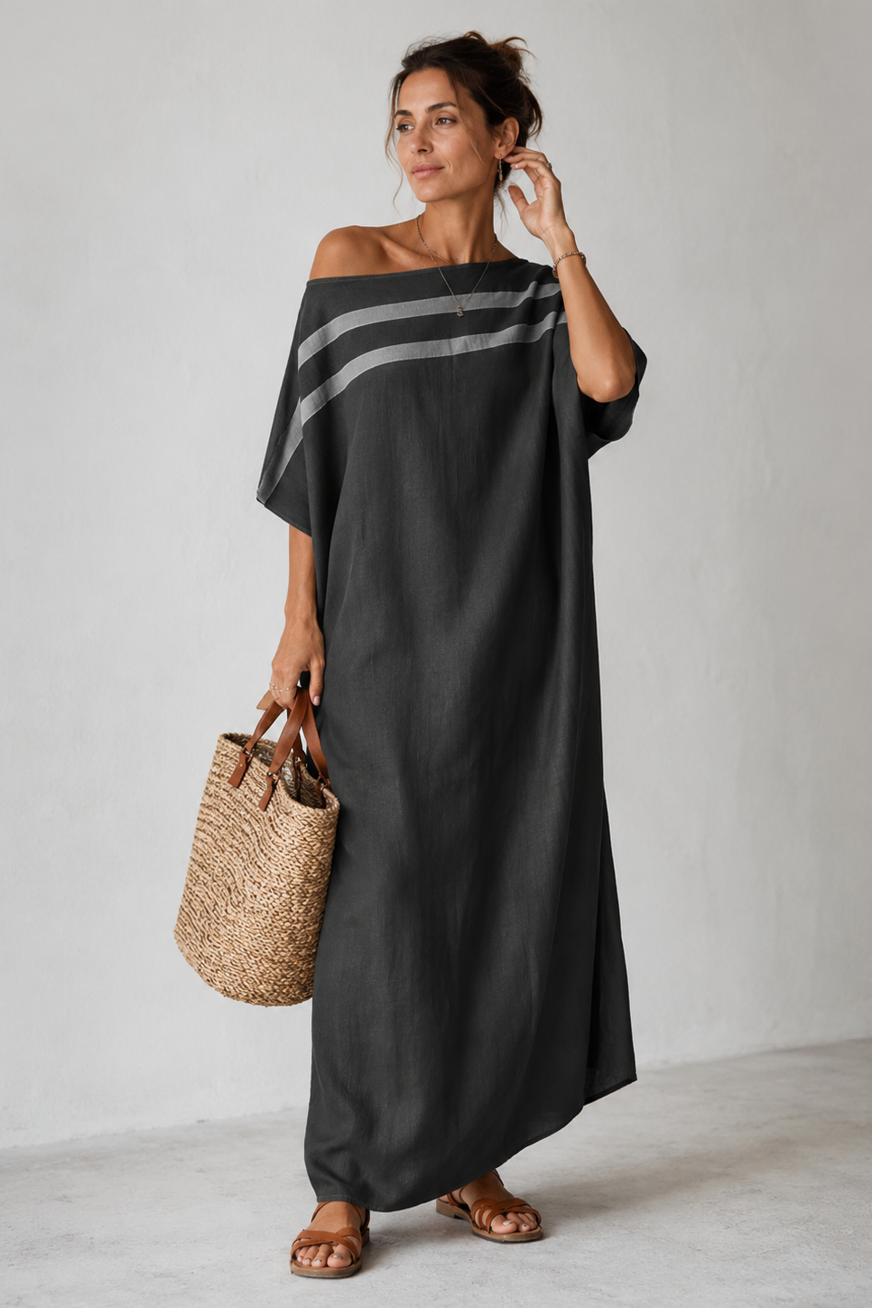 Women's Fluid Maxi Dress – Lightweight Elegant Everyday Style