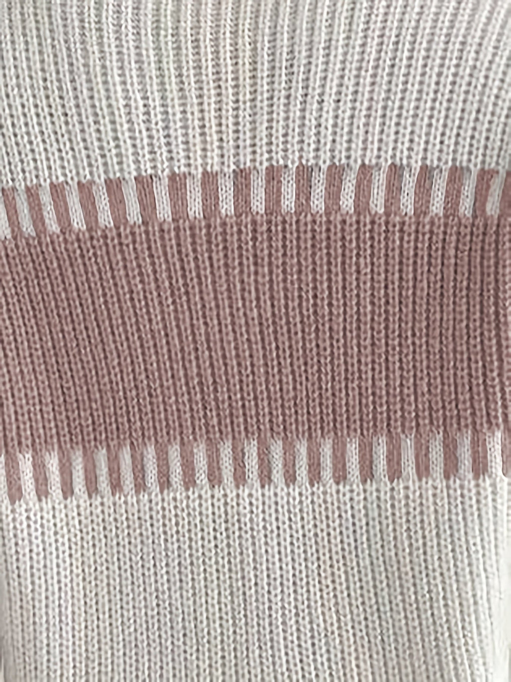 Women’s Colorblock Striped Sweater – Soft Casual Knit