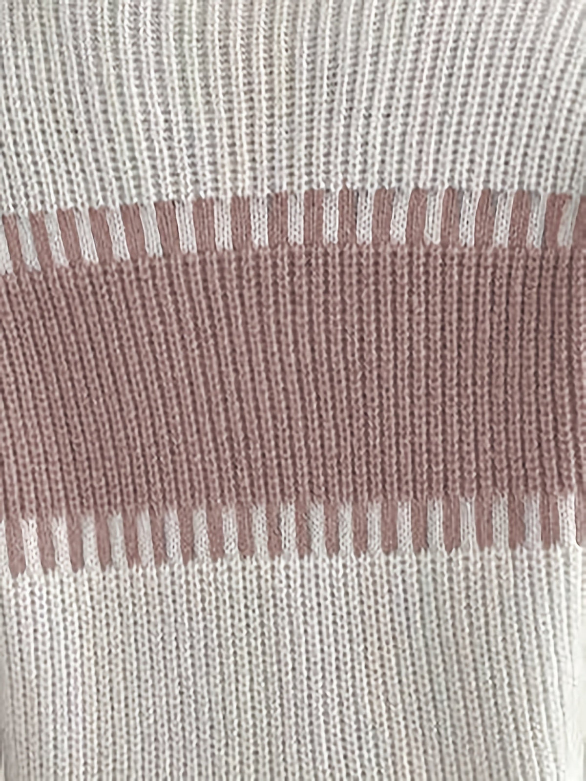 Women’s Colorblock Striped Sweater – Soft Casual Knit