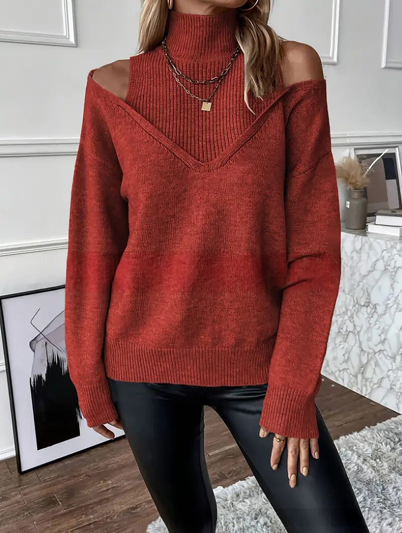Turtleneck Autumn Sweater - Elegant and Warm