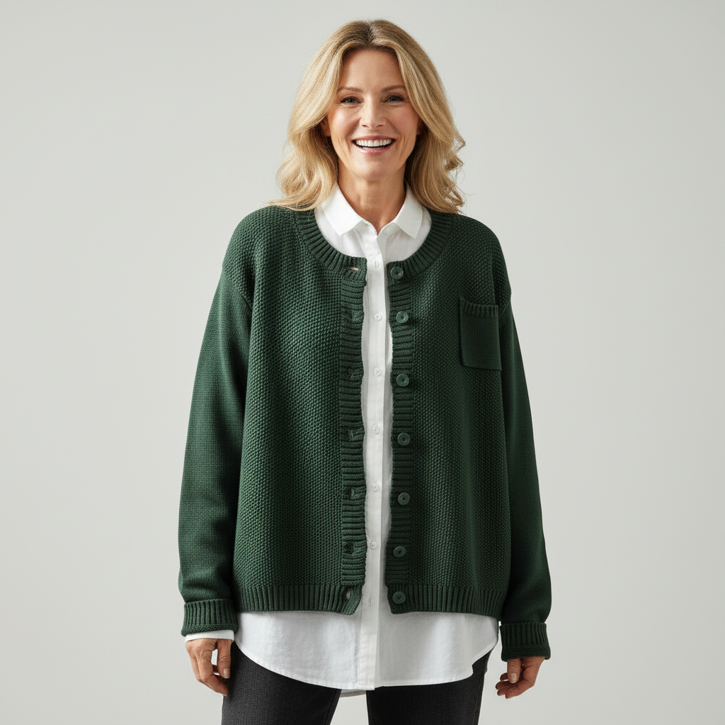 Women's Cozy Knit Cardigan - Soft Warm Everyday Layer