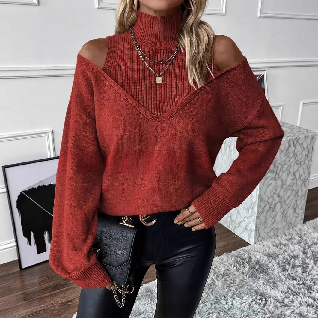 Turtleneck Autumn Sweater - Elegant and Warm