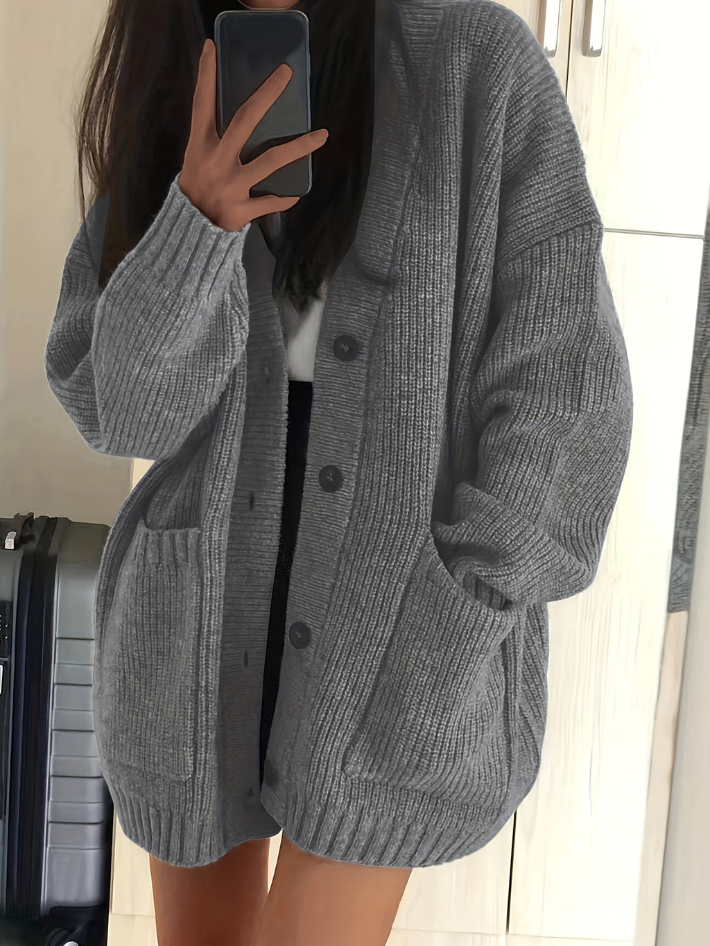 Relaxed Button Cardigan - Soft and Easy