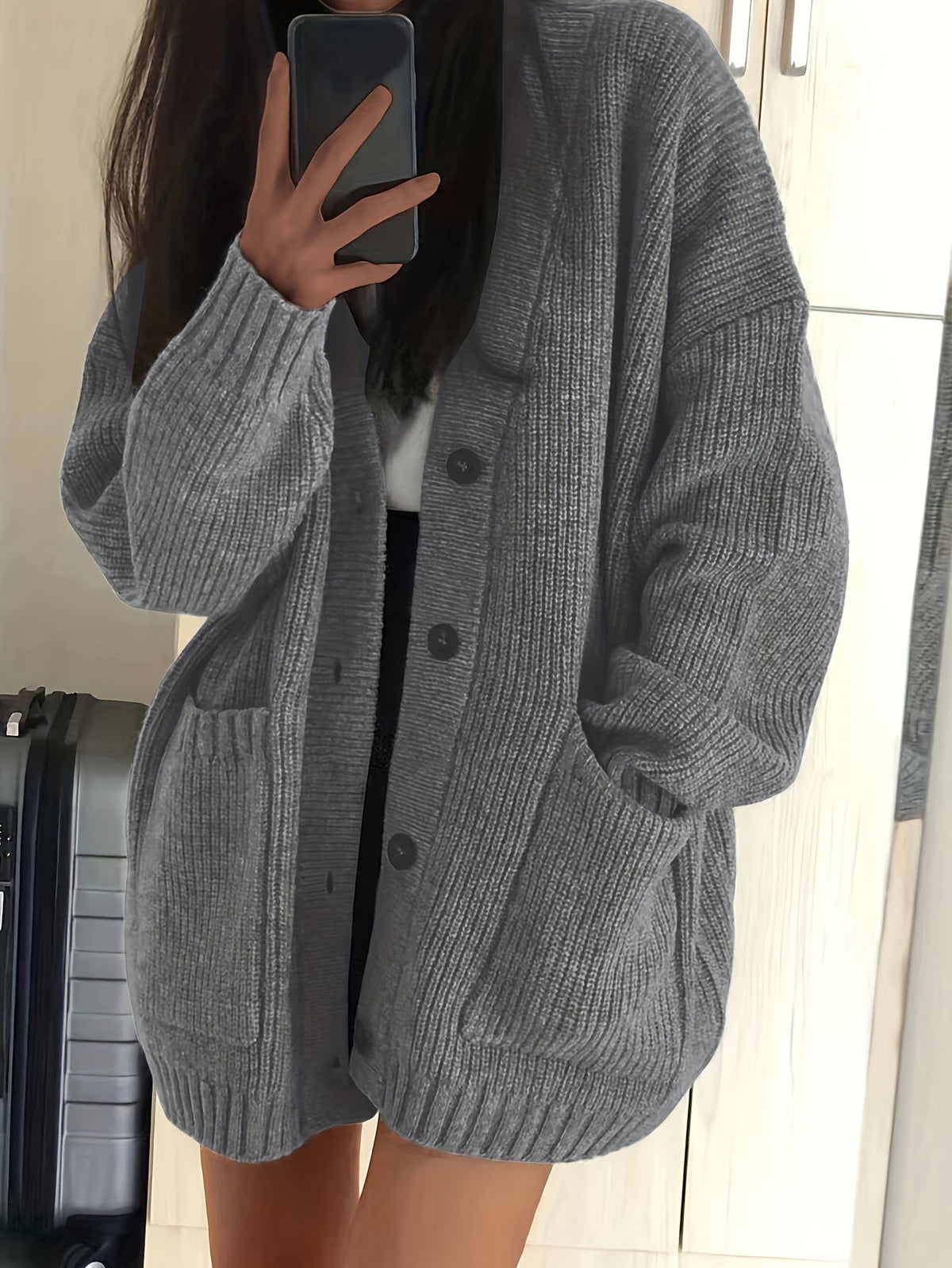 Relaxed Button Cardigan - Soft and Easy