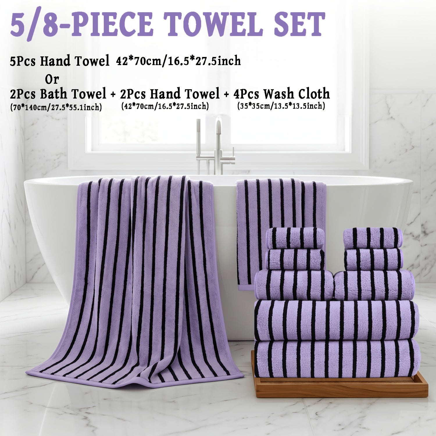 Ultra-Soft Coral Towel Set - Quick-Drying Absorbent Home Towels