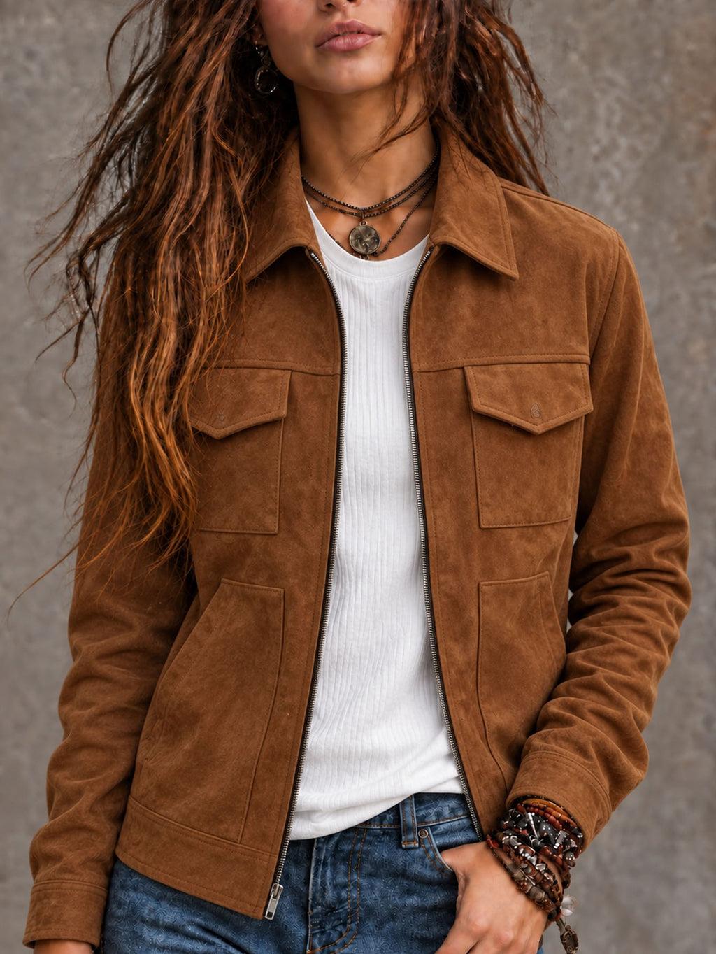 Vintage Suede Jacket - Relaxed and Timeless