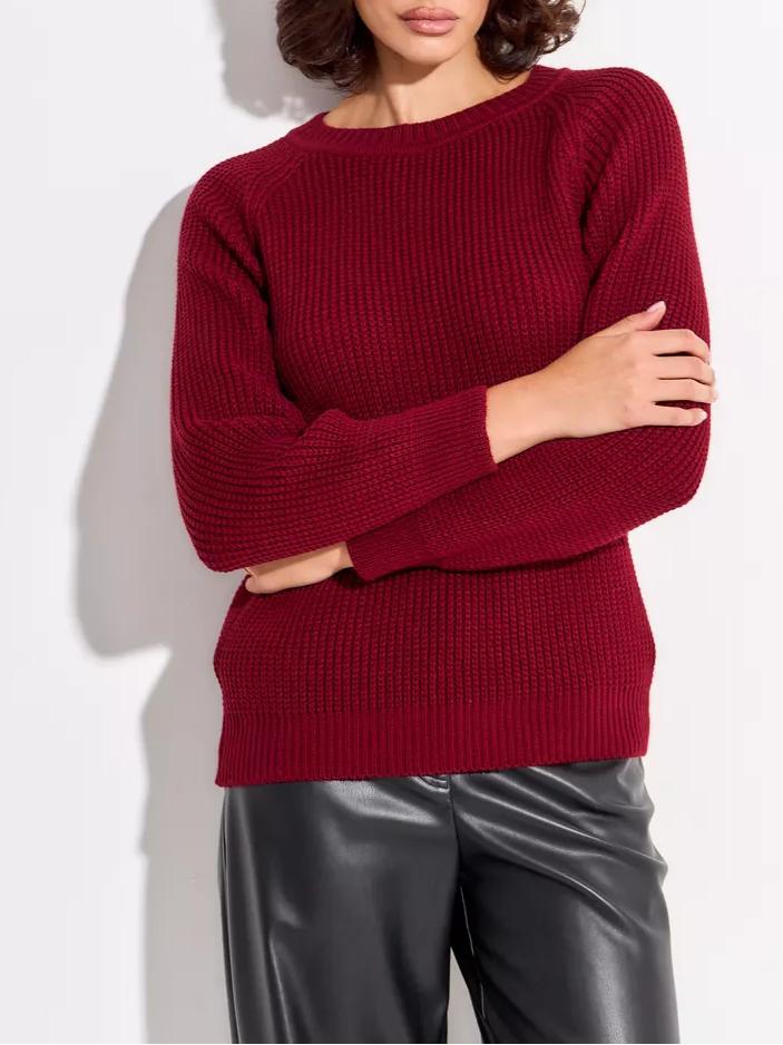 Women's Thick Knit Sweater - Soft Solid Color Cozy Everyday Knit