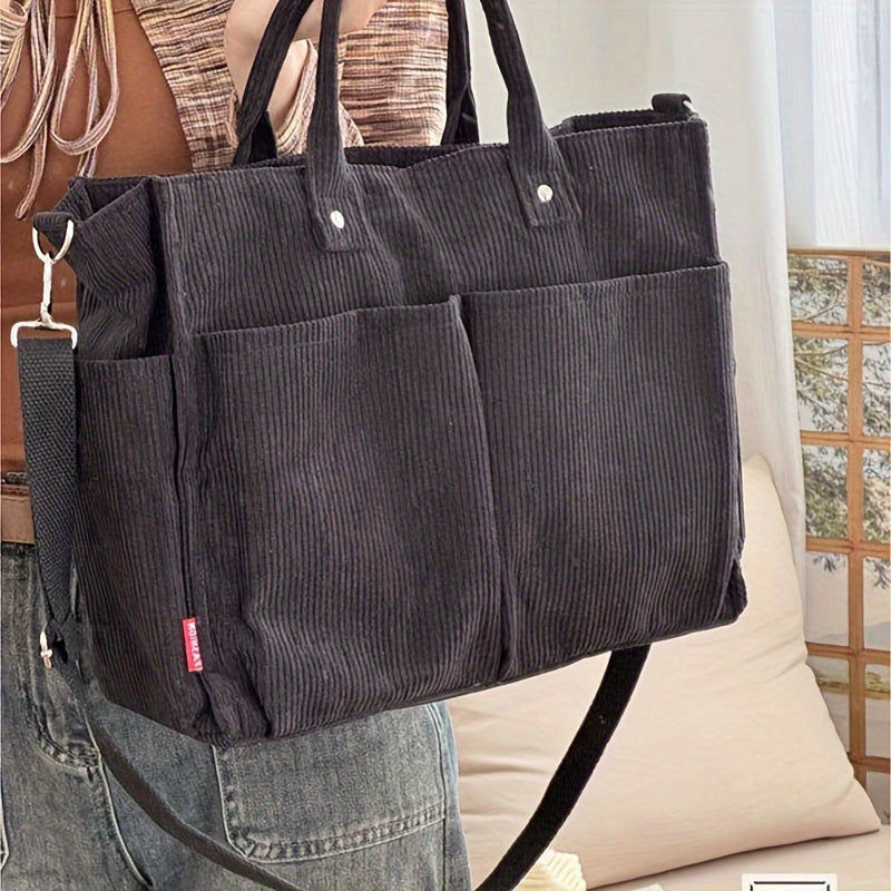 Women’s Structured Tote Bag – Everyday Large Capacity Shoulder Bag