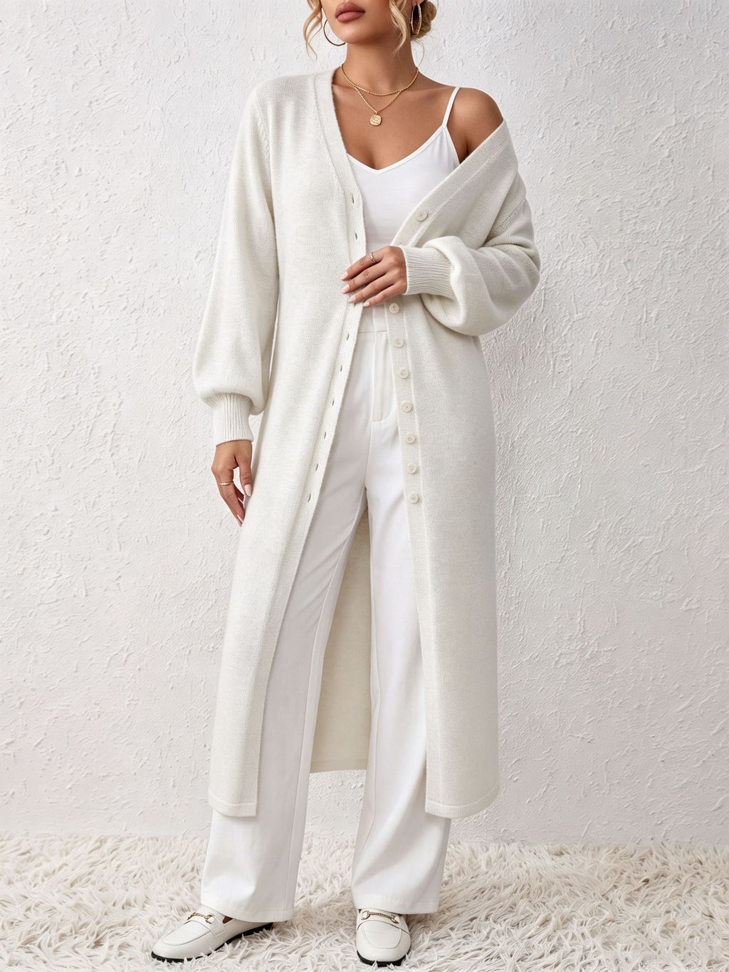 Women’s Knitted Cardigan  – Stylish Cozy Elegant Everyday Wear