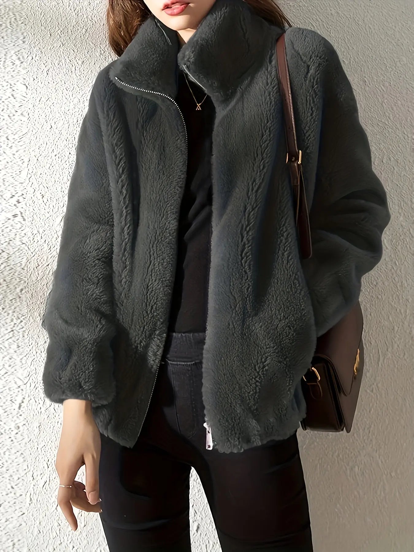 Women’s Soft Fleece Jacket – Cozy Warm Casual Everyday Style