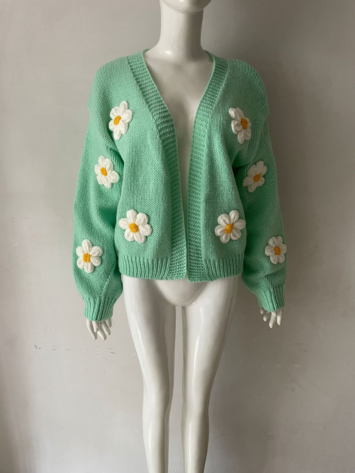 Women's Loose-Fit Knitted Cardigan - Soft Colorful Layer