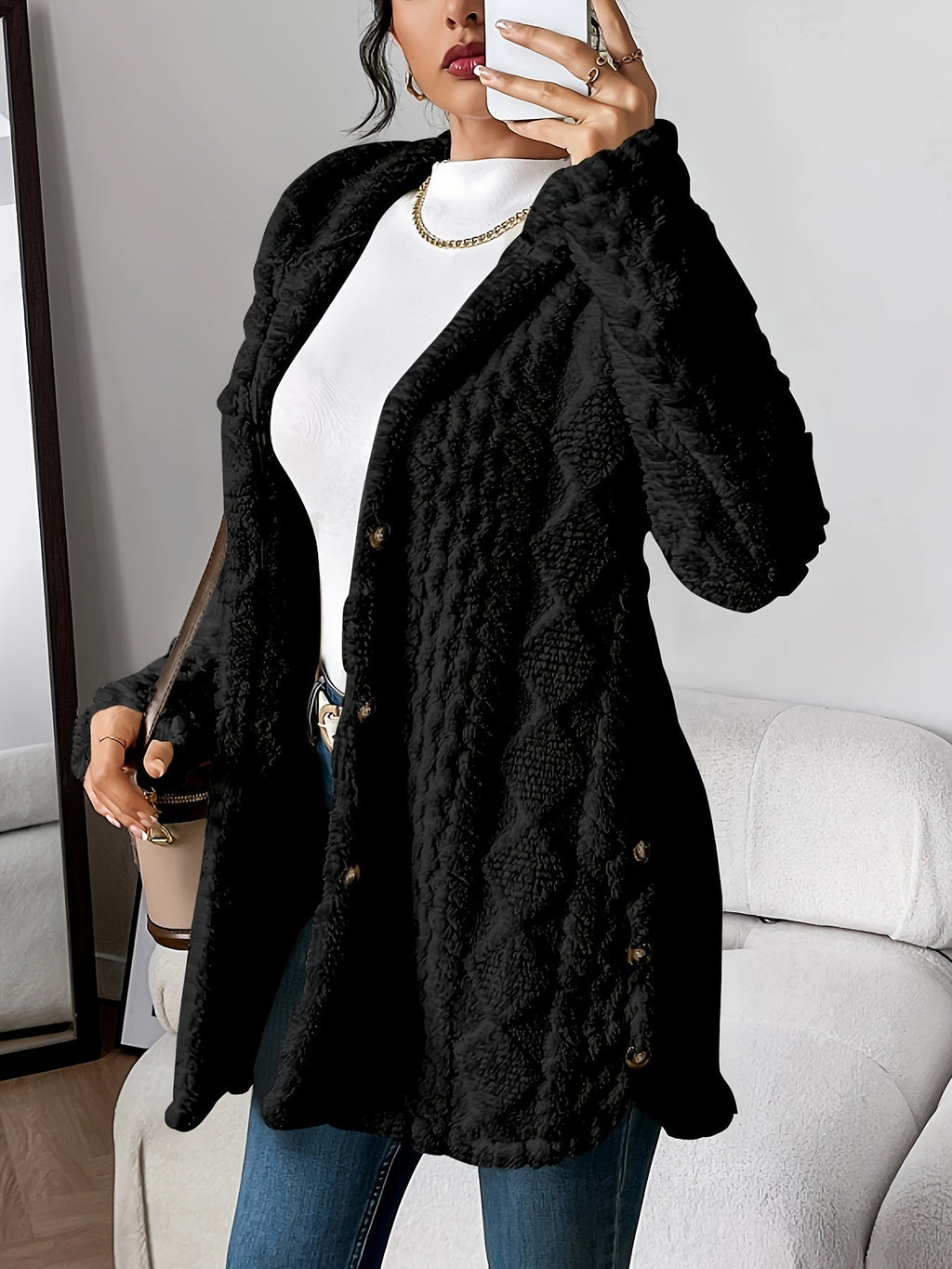 Women’s Hooded Cardigan – Cozy Casual Everyday Layering Style