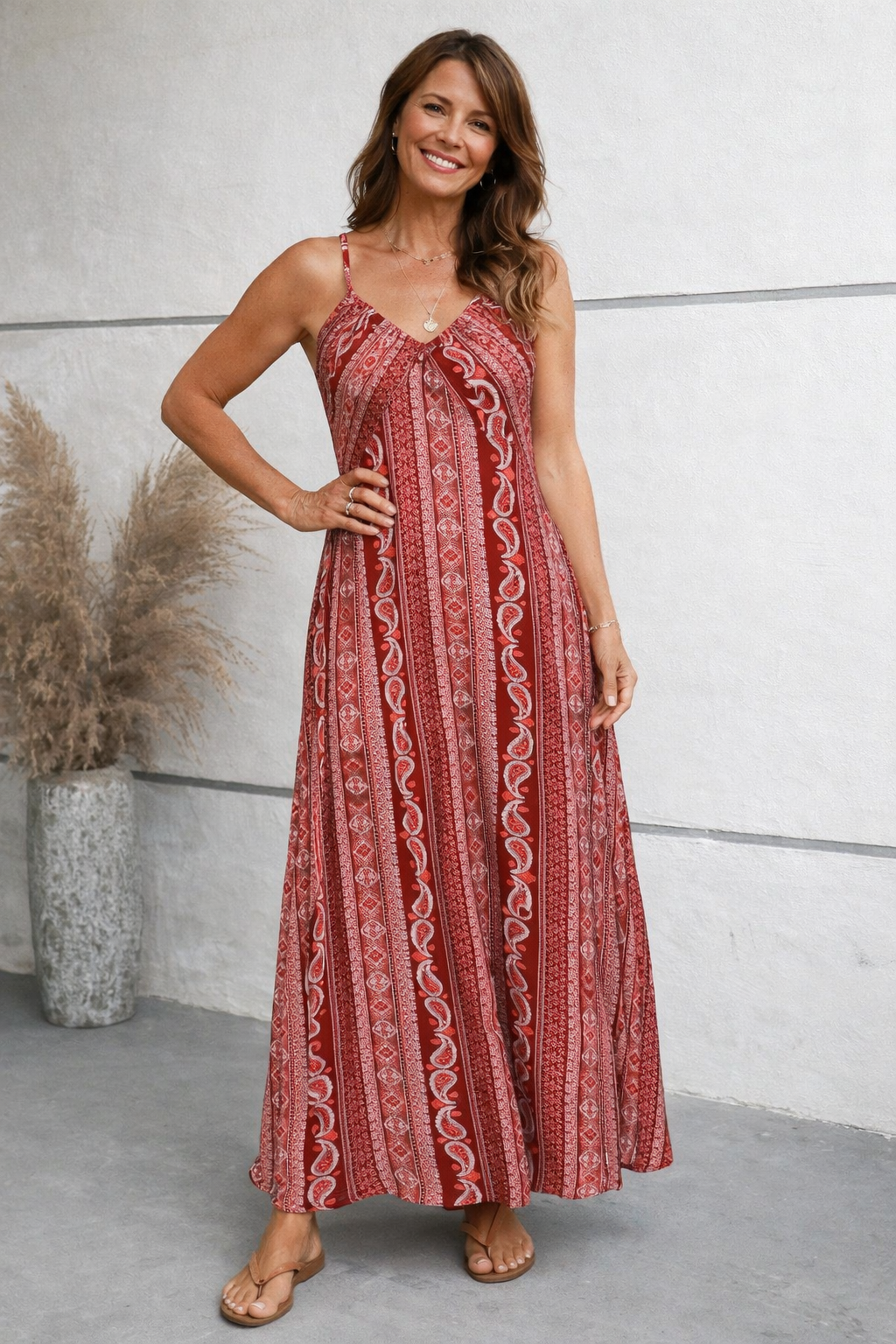 Women's Maxi Summer Dress – Flowy Vacation Day Dress