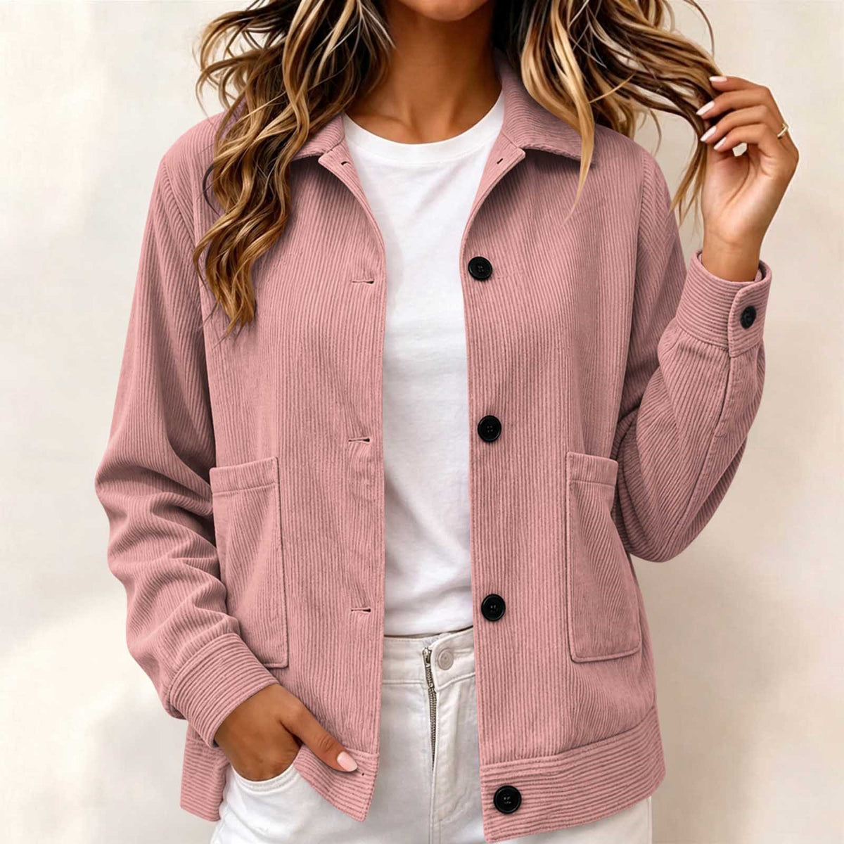 Casual Lapel Jacket - Clean and Easy